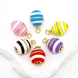 <span class=keywords><strong>Collar</strong></span> con Colgante de Huevo Fabergé Vintage Esmaltado - Product Image 4