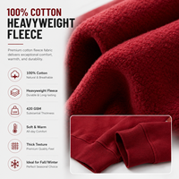 Fabricant OEM – Ensemble survêtement homme en molleton technique 100 % coton 420 GSM, coupe ample, sweat à capuche et pantalon de survêtement surdimensionnés personnalisés