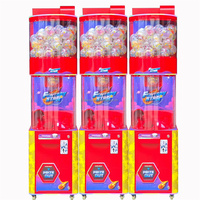 Machine de jeu à capsules pour attraper des jouets en capsule Rouge Bleu Blanc
