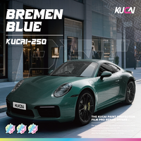 Film de protection pour voiture KUCAI 1,52*17 mètres, PET Bremen Blue Super Gloss, effet changeant de couleur