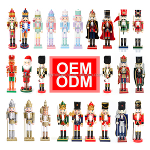 Wooden Handmade 25CM <strong>Nutcracker</strong> Soldier Ornament Cascanueces Navidad <strong>for</strong> <strong>Christmas</strong> and New Year Parties Eco-Friendly - Product Image 5