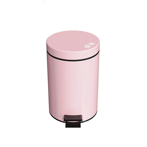 Sakura blossom-<span class=keywords><strong>cubo</strong></span> de <span class=keywords><strong>basura</strong></span> de 5L con forma redonda para baño, dormitorio, sala de estar, <span class=keywords><strong>Pedal</strong></span>, cierre suave - Product Image 1