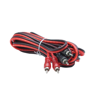 Câble personnalisé RCA mâle vers mâle, coque en aluminium, mâle vers mâle, couleur transparente mate, 17 pieds, accessoires audio pour voiture