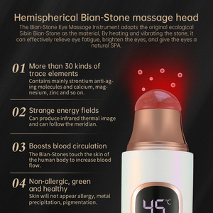 Tendances 2025 Masseur oculaire portable en pierre de Bian naturelle 40/45 chauffage rapide élimination des poches sous les yeux <span class=keywords><strong>anti</strong></span>-<span class=keywords><strong>cernes</strong></span> vibration - Product Image 2