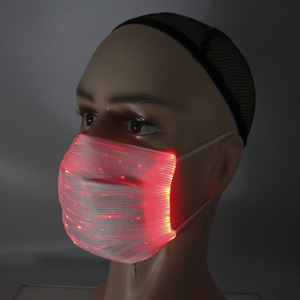 Nuova promozione illuminazione colore ricarica USB Led Light Up Party Mask Rave Led <span class=keywords><strong>maschera</strong></span> di Halloween per Bar - Product Image 4