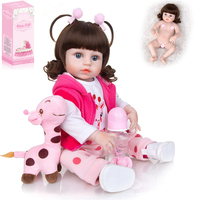 ITTL 24 pouces 60cm renaissance Reborn réaliste câlin doux corps poupée haute Simulation bébé poupées avec vêtements