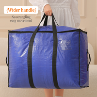 Sac de rangement pour vêtements et couvertures imperméable et résistant à l'humidité pour la maison, avec poignées renforcées, sac de déménagement robuste