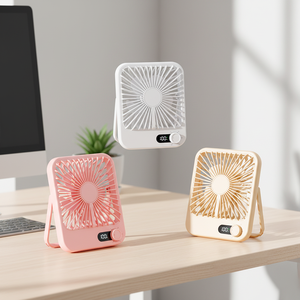 Factory DirectSale USB Mini Portable 100-Speed Handheld Rechargeable Fan New Hanging Plastic Desktop <b>Small</b> Fan for Household Use - Product Image 1