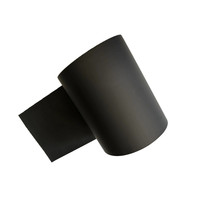 Rouleau de film conducteur en polyuréthane PU noir de 0,15 mm d'épaisseur, souple et durable, résistant à l'humidité, procédé de moulage par soufflage
