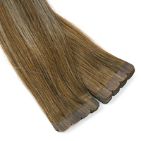 K.S WIGS Extensions de cheveux humains vietnamiennes en gros, mini-tape-in, blondes, Remy, trame simple, pointes pleines, trame invisible effet peau