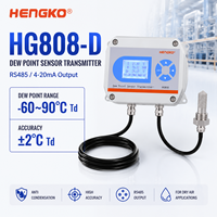 Transmetteur de capteur de point de rosée anti-condensation HG808 D RS485 4-20ma -60 à 90 ℃ Td ± 2 ℃ Td pour air sec
