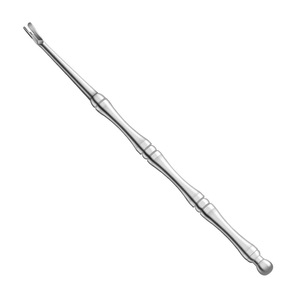 Pousse-cuticules en acier inoxydable à double extrémité, outil de manucure réutilisable - Product Image 1