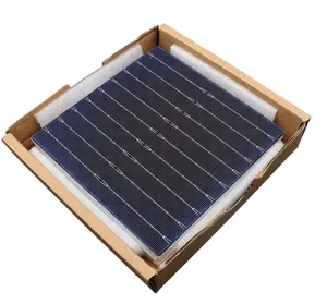고능률 Monocrystalline 실리콘 태양 전지 태양 전지판을 위한 가득 차있는 사각 Monocrystalline 태양 웨이퍼 156.75mm
