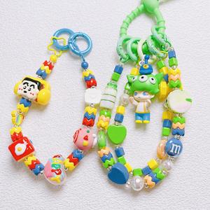 8 piezas/bolsa Cuentas acrílicas cuadradas de colores surtidos para DIY, pulseras, cadenas para teléfono, llaveros, bolígrafos apilables de estilo <span class=keywords><strong>Dopa</strong></span> brillante y elegantes - Product Image 2