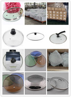 Couvercles en verre de type G assemblés pour casseroles et poêles avec poignées, emballage en sachet pour les chaînes de magasins de détail, ustensiles de cuisine pour la maison