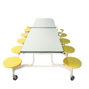 Multi-Functional <b>Foldable</b> <b>Dining</b> <b>Table</b> Rectangle 12 Seat Yellow For Children <b>Dining</b> Room Combination Design - Product Image 5