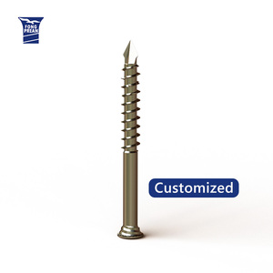 Stainless Steel 400mm Cutting Edge Design No Pre-Drilling Required Industrial <b>Fastener</b> Hardwood Decking Screw - Product Image 1