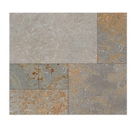 Carreaux de sol extérieurs antidérapants en porcelaine rustique 40x40, fabriqués en Inde, finition rustique, épaisseur 12 mm, garantie à vie