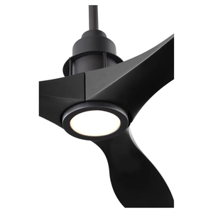 Black <strong>LED</strong> <strong>Ceiling</strong> <strong>Fan</strong> with Light <strong>Kit</strong>, DC Motor 6-Speed <strong>Remote</strong> Damp Rated Matte Black Blades for Indoor Use - Product Image 3