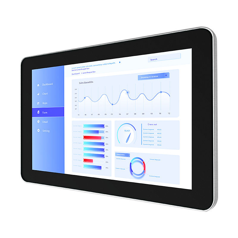 10.1 Inch IPS 1280*800 DVI USB Capacitive Touch Screen Aluminum Frame Wall Mounted OEM Industrial LCD Monitor New