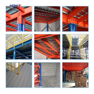 Estante de almacenamiento de metal de varios niveles Estantes de montaje de acero laminado en frío <span class=keywords><strong>para</strong></span> estante de piso de entresuelo de almacén <span class=keywords><strong>para</strong></span> un apilamiento eficiente - Product Image 3