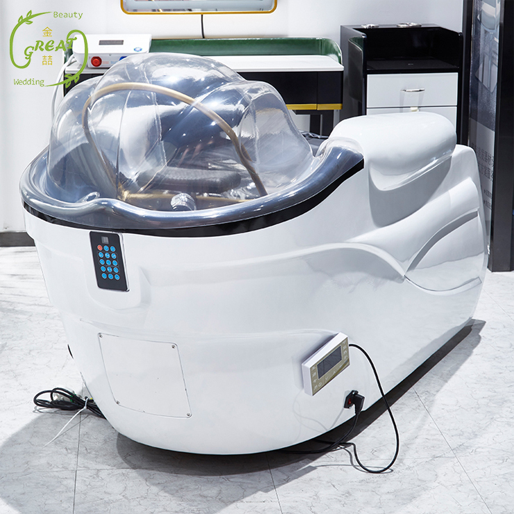 Great Foshan Factory Best Sale Equipment Shampoo Chair Electric Luxury Massage Hair Washing Unit For Barber Shop
