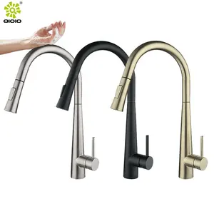 304 in Acciaio Inox di colore bianco Miscelatore Automatico Tirare verso il basso del Sensore di tocco <span class=keywords><strong>cucina</strong></span> lavello <span class=keywords><strong>Rubinetti</strong></span> rubinetto - Product Image 1