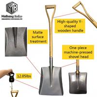 Vente en gros d'usine, pelle de jardinage industrielle, pelle à creuser pointue en acier au carbone épaissi, manche en bois, OEM/ODM