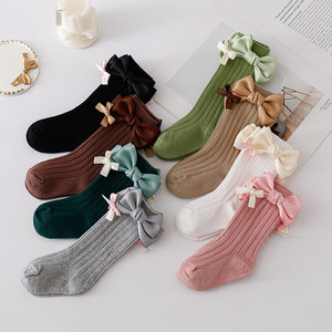 Bow bé cotton cô gái Vớ bán buôn Chất lượng cao trẻ em cô gái Vớ dài ống trẻ em của vớ - Product Image 2