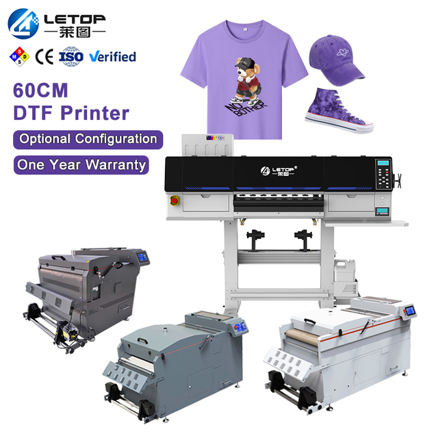 LETOP I3200-A1 Head Multicolor Inkjet Printers Plotter Dtf All Over Automatic Custom Industrial T Shirt Printing Machine