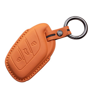 Étui à clés en cuir de vachette pour <span class=keywords><strong>MG</strong></span> 5/Pro ZS/MG5 HS/5 GS/<span class=keywords><strong>EHS</strong></span>/MG4 - Texture Premium - Product Image 5
