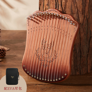 <span class=keywords><strong>Lyre</strong></span> classique de style élan à 17 cordes, à une seule planche, portable, petite harpe, vente en gros, petit <span class=keywords><strong>instrument</strong></span> pour débutants - Product Image 4