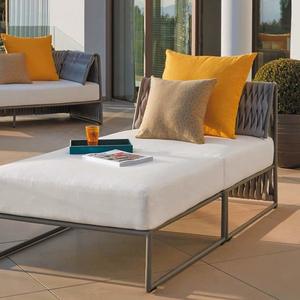 Chaise longue de piscine d'hôtel moderne, mobilier d'extérieur, lit de soleil pour villa de plage, lit de soleil en corde, balcon, salon, chaises longues écologiques et durables - Product Image 2