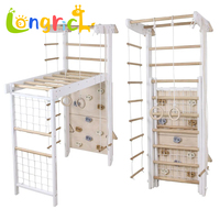 Échelle murale pliable suédoise pour enfants, structure d'escalade intérieure et extérieure, aire de jeux d'exercice