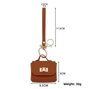 Organizador de cables de datos mini, llavero creativo con cadena, monedero de PU <span class=keywords><strong>para</strong></span> muñeca, colgante, accesorio <span class=keywords><strong>para</strong></span> teléfono, regalo. - Product Image 5