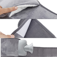 BOUillotte Personnalisée 2L avec Ceinture, Veste en Flanelle pour Ventre Chaud et Chauffe-Mains pour l'Hiver