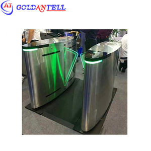 <span class=keywords><strong>Double</strong></span> tourniquet de passage rapide piétonnier/tourniquet à grande vitesse d'aileron d'empreinte digitale/barrière d'aileron de <span class=keywords><strong>double</strong></span> d'aile de brosse de cc - Product Image 5