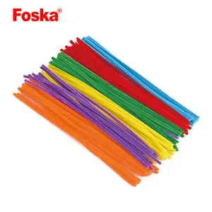 Foska Kids weich gefärbtes DIY-Design handgefertigter Chenille-Stiel Schüler Chenille-Stiel