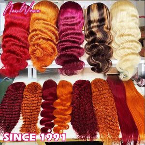 <span class=keywords><strong>Parrucche</strong></span> Glueless HD 13x4 in <span class=keywords><strong>Capelli</strong></span> Umani Brasiliani Ricci a Onda Profonda, Colore Ginger Highlight 99J, 100% <span class=keywords><strong>Capelli</strong></span> Umani, All'ingrosso, Lace Front - Product Image 3