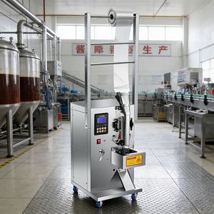 Hochgeschwindigkeits-Flüssigkeitsbeutelmaschine mit anpassbarer Beutelbreite für 3-Seiten-Versiegelung, Rückseitenversiegelung, automatische Wiege- und Abfüllfunktion für Getränke - Product Image 4