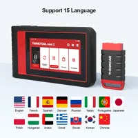 THINKCAR THINKTOOL Min2 alat diagnostik, alat diagnosa sistem penuh Obd2 fungsi 28 pemeliharaan Atur ulang otomatis pemindai OBD2