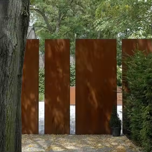 Customized Design Eco-Friendly Modern Yard Fence Outdoor Decoration Laser Cut Carbon Steel Panel <b>Screen</b> Edging <b>Door</b> 3D Modeling - Product Image 2