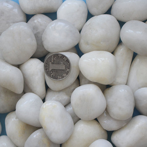 Chất Liệu Đá Tròn Tự Nhiên Sỏi Trắng Sỏi Sỏi Cho Lối Đi Bộ - Product Image 2