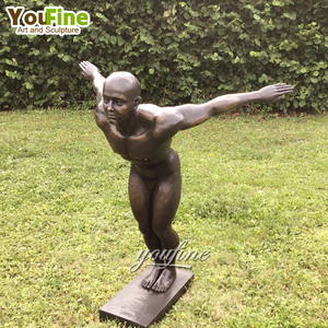 Décoration de piscine extérieure, sculpture moderne en bronze de fille <span class=keywords><strong>nue</strong></span> à vendre - Product Image 2