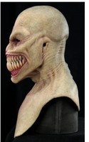 Masque du démon en Latex, dents craquelées, Stalker, horreur, Halloween