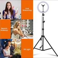 Anneau lumineux LED 14 pouces 36W 3000K-5500K pour photographie et vidéo, lampe d'appoint avec trépied de 2,1 m et télécommande pour téléphone, maquillage et diffusion en direct