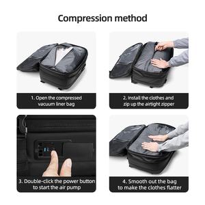 Excelente <span class=keywords><strong>Mochila</strong></span> con Sistema de Vacío de un Solo Toque, Compatible con Apple Find My, para Laptop de 17 Pulgadas, con Separación en Seco y Húmedo, Portátil, Ideal para Paseos Urbanos - Product Image 4