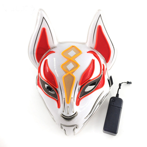 <span class=keywords><strong>Maschera</strong></span> giapponese Anime Fox <span class=keywords><strong>maschera</strong></span> rutilante <span class=keywords><strong>Horror</strong></span> per Halloween decorazione e oggetti di scena <span class=keywords><strong>maschera</strong></span> a tema animale luce Cosplay - Product Image 4