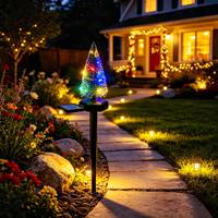 Solar-LED-Weihnachtsbaum-Lichterkette, Außendekoration für Weihnachtsszenen im Garten