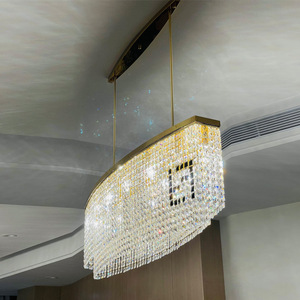 Lámpara de Araña de Cristal Minimalista Posmoderna Transfronteriza, Lujo Ligero para Restaurante, Comedor, Barra, Lámpara Colgante - Product Image 3